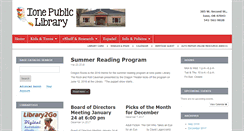 Desktop Screenshot of ionepubliclibrary.com